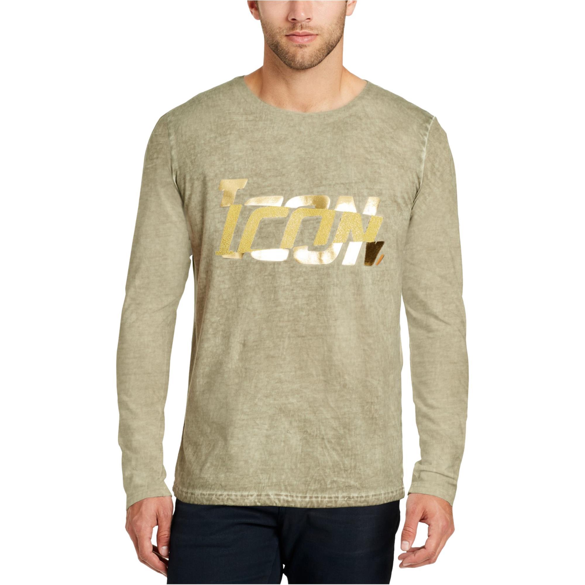 William Rast Mens Icon Embellished T-Shirt, Green, Medium